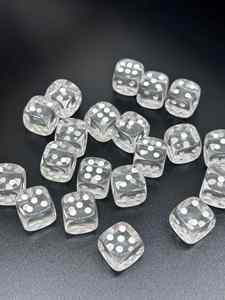 Acrylic Crystal Clear Round Corner Six Sided Dice Creative <b>Mahjong</b> Game Theme for Bar Supplies Tabletop Gaming Dice <b>Set</b> - Product Image 3