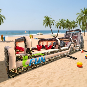 <span class=keywords><strong>Parcours</strong></span> d'obstacles gonflable <span class=keywords><strong>militaire</strong></span> d'extérieur à prix d'usine, durable, camouflage, pour le team building et les fêtes foraines - Product Image 1