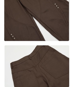 Pantaloni Cargo Casual da Uomo Bomery in Tessuto Twill, Design Dritto e Comodo con Fronte Piatto, Stile Neutro e Avanzato - Product Image 3