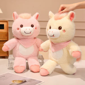 Simpatico <span class=keywords><strong>e</strong></span> tenero cavallo peluche bambola di miglior qualità morbido cavallo peluche pp cotone personalizzato mascotte peluche - Product Image 5