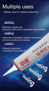 Fabrikpreis Elektrische Isolierung Klebstoff Hohe Haftleistung Weiße Paste HY704 705 Wasserdichter Dichtung Silikon-Dichtstoff - Product Image 4