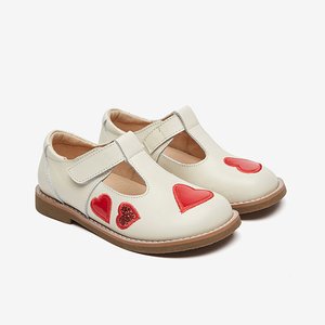 Personalizado antideslizante plano Primer paso niños vestido <span class=keywords><strong>zapatos</strong></span> casuales moda cuero T-Strap Mary Jane estilo corazón diseño suave Goma - Product Image 2