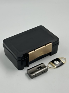 Accessoires d'extérieur pour cigares Humidor Bongas Para <span class=keywords><strong>Smoke</strong></span> Shop Cases Cigar Cutter case Wholesale for Men Luxury - Product Image 3