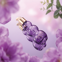 Vente en gros usine – Flacon pompe en verre de 85 ml de forme irrégulière, vide, pour cosmétiques et soins de la peau, emballage en vrac, faible MOQ