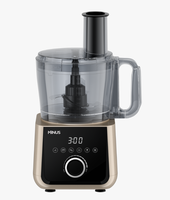 Procesador de Alimentos de 1500W con Velocidad Variable, 6 Programas Preestablecidos, Picador, Amasador, Rebanador, Bajo Nivel de Ruido, 2.5L, Logotipo Personalizado, Molde Privado
