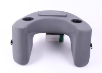 Coussin de lecture en mousse à mémoire de forme, idéal pour le gaming et l'utilisation au lit, avec grand accoudoir, certifié OEKO-TEX, tricoté, amovible et lavable