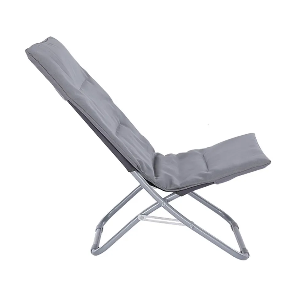 Cadeira dobrável para braço resistente, cadeira acolchoada macia para áreas externas, praia, acampamento, com almofada acolchoada removível