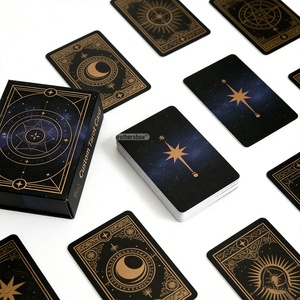 Jeu de tarot <span class=keywords><strong>Oracle</strong></span> classique imprimé sur mesure, papier 350 g/m², dorure à chaud, incluant des cartes de tarot avec guide - Product Image 2