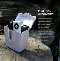 Boîte de sécurité extérieure étanche avec serrure à code, coffre personnel portable avec câble, rangement de plage, serrure à code à 3 chiffres