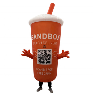 Costumes de bouteille de boisson gonflable géante pour publicité extérieure avec logo personnalisé - Product Image 1