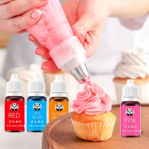 Chromapanda Low Price Edible Food Ink Pigments Food Colour Liquid 10ml Coloring For Baking Cookie Biscults