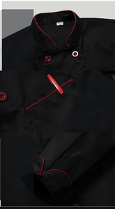 Chef <span class=keywords><strong>vêtements</strong></span> de travail hommes à manches courtes été respirant couleur unie restauration Restaurant cantine hôtel dos <span class=keywords><strong>cuisine</strong></span> Chef <span class=keywords><strong>vêtements</strong></span> - Product Image 6