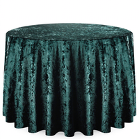 Nappe ronde en velours rose blush, 100% polyester, lavable, bon marché, française, unie, 2025
