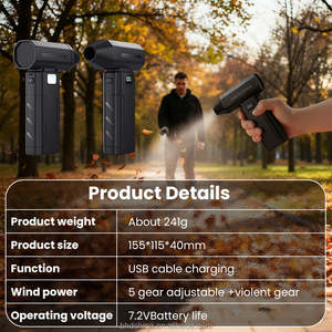 Souffleur à air puissant 100 000 tr/min, mini ventilateur turbo jet haute vitesse, mini ventilateur turbo violent, moteur sans balais, portable pour usage industriel - Product Image 6