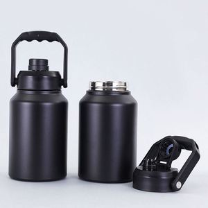 Bouteille d'eau isotherme en acier inoxydable de 128 oz (un gallon) à double paroi avec couvercle à bec verseur - Product Image 6