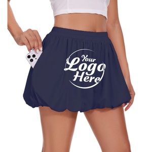 <b>Mini</b> <b>Skirt</b> Bubble Summer Loose Fit Workout Balloon Comfy Shorts Casual <b>Ruffle</b> Dresses Natural Waist Denim Eco-Friendly - Product Image 5