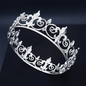 Halloween Regina Del Partito Corona Oro Cosplay Tiara Miss Universo Hijab Diademas Sposa di essere Negozio Da Sposa Aung Corona - Product Image 4
