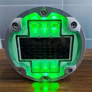 Tachuelas Reflectantes para Carreteras IL300 de 150 mm, Aluminio, IP68, 6000K, Haz de Luz de 360°, Luces Solares Integradas, Batería Recargable, Resistentes al Agua, Luz Constante - Product Image 2