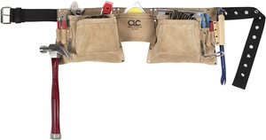 Mẫu Miễn Phí 527X Heavy Duty Top Grain Suede Công Trình Xây Dựng Tạp Dề <span class=keywords><strong>2</strong></span> Hammer Loops 12 Túi Công Cụ Bỏ Túi - Product Image 2