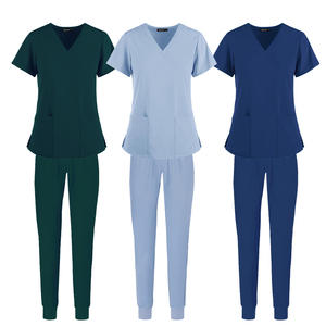 Vente en gros d'uniforme médical classique et multicolore pour femme, ensemble de gommage, pour <span class=keywords><strong>esthéticienne</strong></span> - Product Image 2