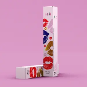 Fashionable Lip Gloss Packaging Box Cosmetic Boxes Empty Lipstick Lip Gloss Tube With Box