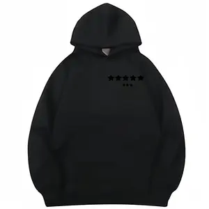 Sudadera con Capucha de Diseño para Hombre, Estampada, Bordada, Forrada de Felpa, Manga Larga, Holgada, de Algodón, de Secado Rápido, para Invierno, Estilo Urbano - Product Image 5