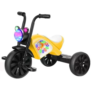 Coche eléctrico para niños Motocicleta Triciclo para bebés Los niños pueden sentarse Coche de pedal recargable para niños