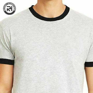 T-shirt de haute qualité à manches courtes pour homme, en polyester/coton tricoté, double couche respirante, 220g, streetwear - Product Image 5