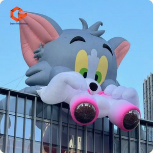 Iluminación LED inflable Tom Cat mascota de dibujos animados personaje de <span class=keywords><strong>película</strong></span> inflable gigante para decoración exterior - Product Image 1