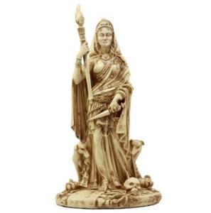 Statua Di Hecate In Resina: La Dea Della Notte Per Il Tuo Altare O Scrivania