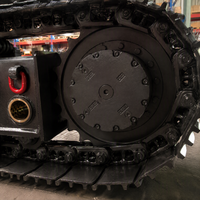Châssis sur chenilles en acier 8T personnalisé, vitesse de déplacement 12 km/h, pour machine à canne à sucre, livraison directe usine OEM, ensemble de train de roulement sur chenilles
