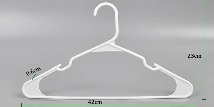 High Quality Cheap Plastic Garment Hanger Custom Durable Anti Slip Plastic Velvet Hanger Clothes