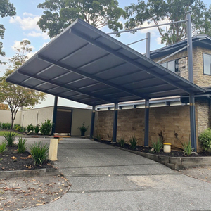 Pergola extérieure <span class=keywords><strong>en</strong></span> aluminium Amas avec panneaux <span class=keywords><strong>en</strong></span> polycarbonate, auvent de jardin anti-UV, imperméable, avec structure de toit - Product Image 1