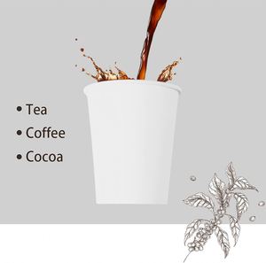 Custom Print Biodegradable Eco-Friendly Cardboard Paper Coffee <b>Cups</b> <b>Disposable</b> Coffee Paper <b>Cup</b> Lid Single Wall Bubble Tea Hot - Product Image 4