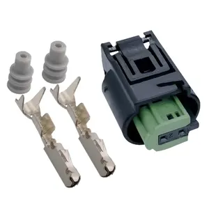 Conector do sensor abs à prova d'água, sensor feminino de 2 pinos 1-967644-1 968405-1 para bmw