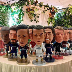 Figurines d'action de joueurs de football RCGIFT personnalisées, écologiques, en PVC, modèles de stars du football avec <span class=keywords><strong>grosse</strong></span> tête pour les fans de sport - Product Image 2