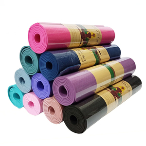 Esterilla de yoga TPE gruesa de 6mm de alta calidad logotipo personalizado antideslizante al por mayor de fábrica - Product Image 1