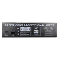Console de mixage audio numérique professionnelle 8/12/16 canaux avec alimentation fantôme 48V, effets DSP, USB pour scène, mariage, studio