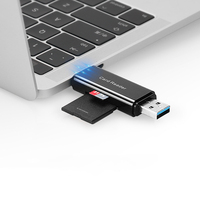 Lector de Tarjetas Multifunción Tipo C USB C Micro para Computadora, PC y Móvil, Lector de Tarjetas SD TF USB2.0 Tipo-C 2.0 OTG