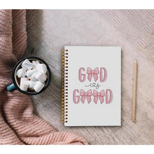 Cuaderno Espiral Rosa con Lazo Coqueta, Diario Cristiano <span class=keywords><strong>para</strong></span> Tomar Notas, Regalos Religiosos, Cuadernos de Estudio Bíblico - Product Image 5