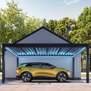 Bioclimatic Pare-soleil en aluminium imperméable <span class=keywords><strong>pour</strong></span> parking <span class=keywords><strong>Pergola</strong></span> de toit <span class=keywords><strong>pour</strong></span> carports motorisés extérieurs Gazebo et <span class=keywords><strong>Pergola</strong></span> - Product Image 2