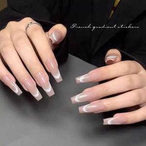 Pegatinas de Uñas Francesas en Forma de V, Delgadas, con Degradado, Pegatinas Francesas para Uñas, Pegatinas Transparentes para Uñas Francesas, Pegatinas UV - Product Image 3