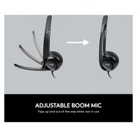 Accessoires pour ordinateurs et téléphones portables en gros, casque USB Logitech H390, casque de jeu noir