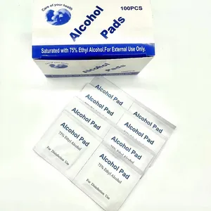 Non woven Alcohol Swab Cheap Price 70% Isopropyl alcohol prep pads 60mm Medical Grade Alcohol Swabs