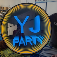 Letrero de Letras 3D Acrílico Retroiluminado con Personaje Abisal, Letras del Alfabeto Grandes, Letreros Personalizados con Letras Iluminadas 3D