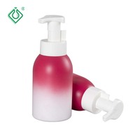 Botol busa sabun kosmetik, 200ml 300ml 350ml, HDPE plastik kustom, botol busa sabun kosmetik dengan pompa dari plastik Xianglin