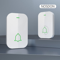 Sonnette sans fil pour usage domestique, portée ultra-longue, volume élevé, télécommande, sonnerie Ding-Dong, téléavertisseur pour personnes âgées, sans perçage, étanche