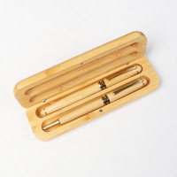 Boîte à stylos en bambou personnalisée avec logo, étui à stylos en bois, emballage cadeau, présentoir à stylos en bois pour cadeau promotionnel d'entreprise