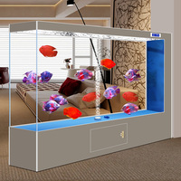Nouvel aquarium en verre flottant ultra-blanc rectangulaire à ouverture latérale de Chine, filtre latéral, sans eau, pour la maison, le bureau, l'extérieur