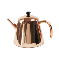 Fabrication de théière à café à double paroi théière en acier inoxydable résistante à la chaleur avec poignée en nylon